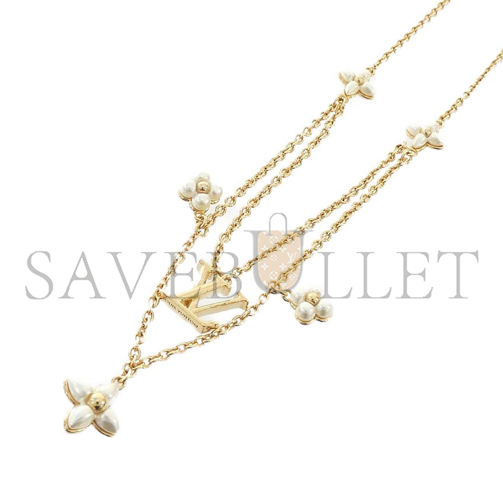 LOUIS VUITTON LV FLORAGRAM MONOGRAM NECKLACE M00981